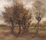 Vincent Van Gogh Autumn Landscape with Four Trees (nn04) oil painting
